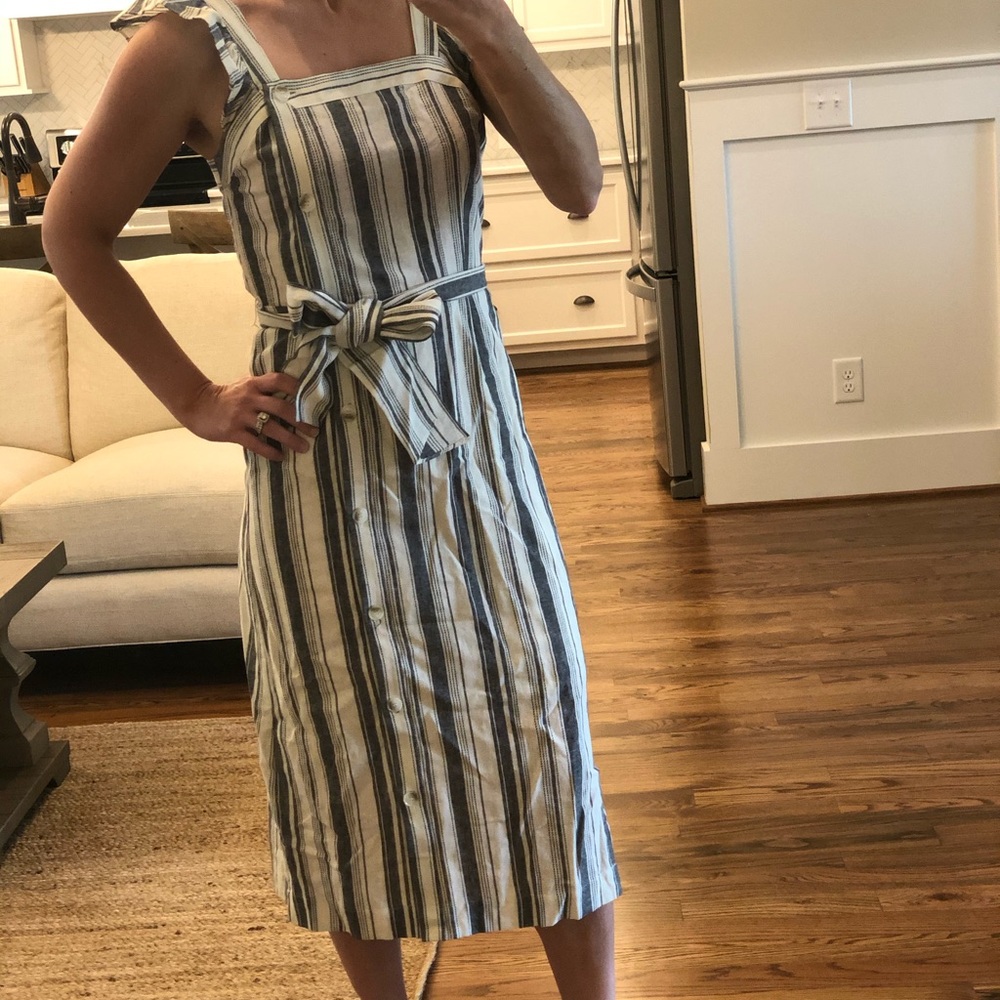 Ella Moss Linen Midi Dress